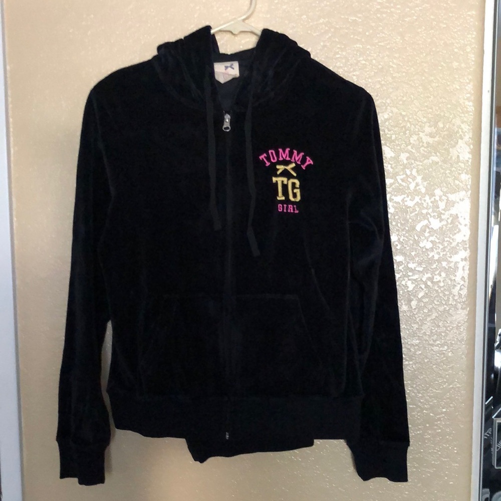Tommy girl Jr velour  set of hoodie and pants